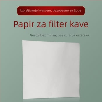 CHEMEX filter za kavu, kvadratni 30×30 cm, izbjeljena drvena celuloza, za ručno zalijevanje