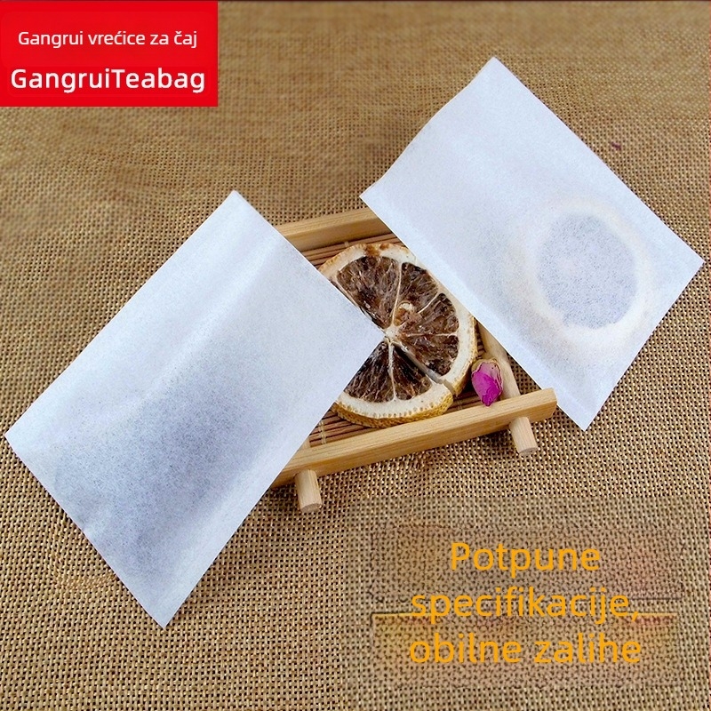 100 jednokratnih čajnih vrećica s filtrnim papirom, toplinski zapečaćene, za čaj, prah kave i vrećice za juhu