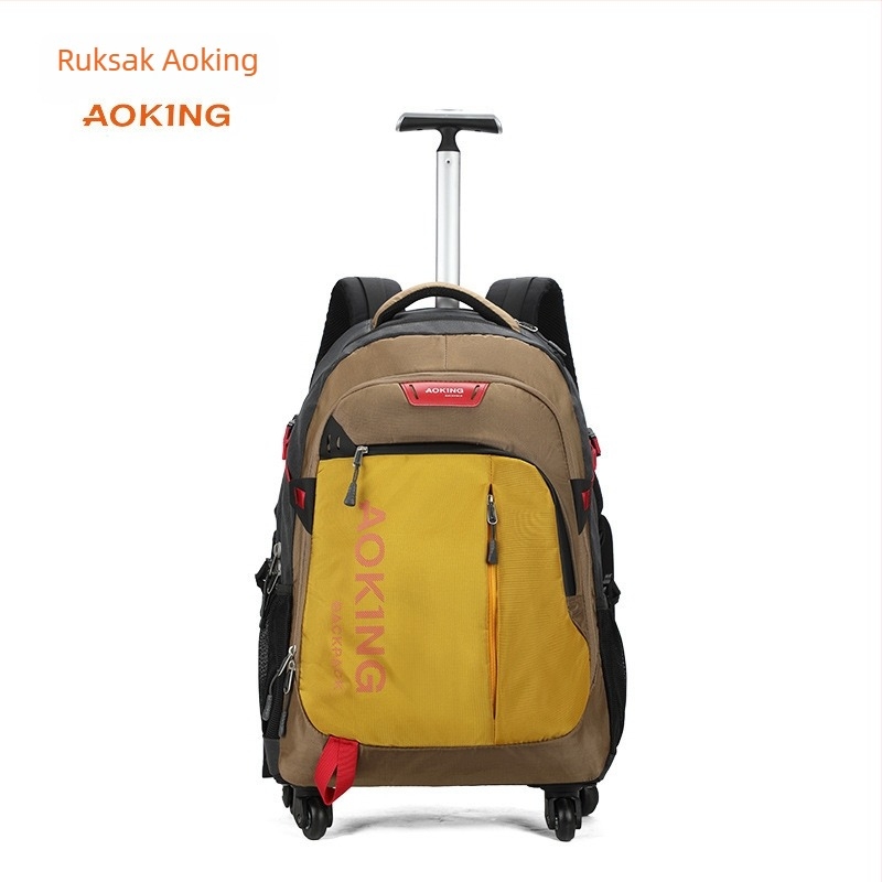 Aowang poslovni ruksak s kotačićima, unisex putni ruksak, vodootporan najlon, 20-inča, 36–55 L