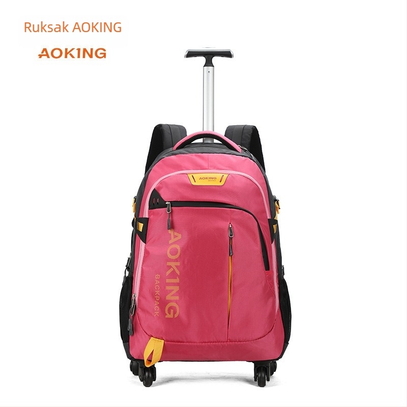 Aowang poslovni ruksak s kotačićima, unisex putni ruksak, vodootporan najlon, 20-inča, 36–55 L