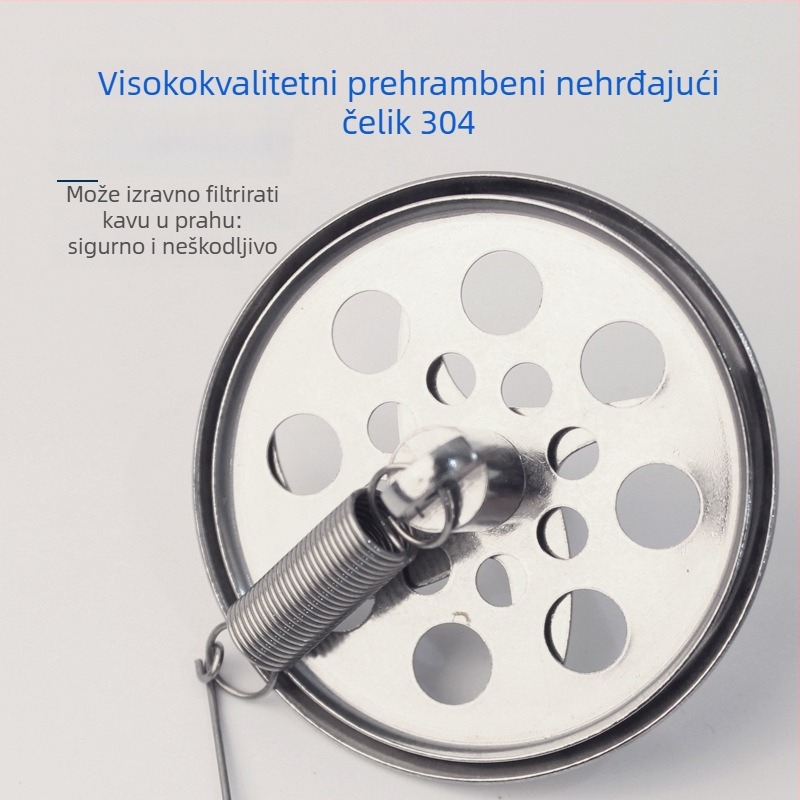 Sifonski filter za kavu od nehrđajućeg čelika, jednokratna filtrna tkanina/filtr papir, 100 komada, univerzalno