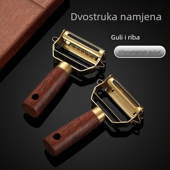 Dvostruki rend od 304 nehrđajućeg čelika – višenamjenski kuhinjski alat za oguljenje i rendanje krumpira