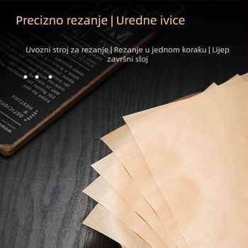Pekaći papir prirodne boje, premazan silikonom, ojačan, kvadratni, jednokratna upotreba za restorane