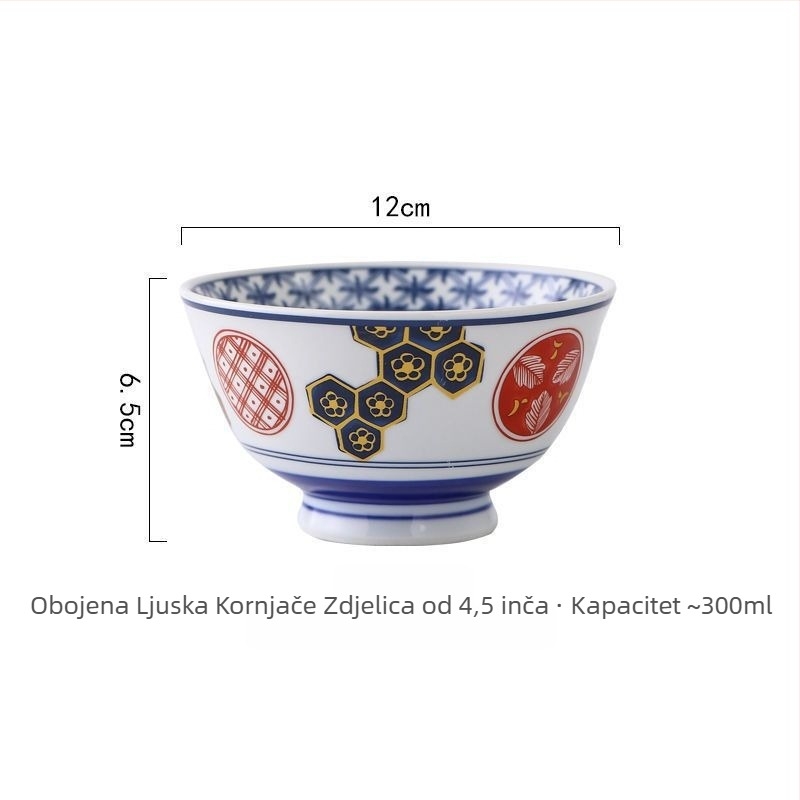 Japanski stil keramičke zdjele s poklopcima za juhe, nudle, gulaš, parena jaja i rižu