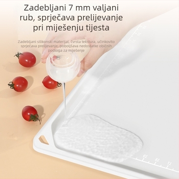 Silikonska podloga za mijesanje tijesta, hrana kvaliteta, debela površina za razvaljivanje tijesta i pečenje, neprijanjajuća