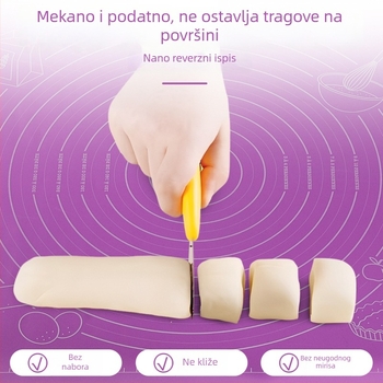Silikonska podloga za tijesto, sigurna za hranu, debela, za kućnu kuhinju, protuklizna