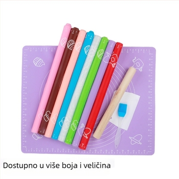 Velika silikonska podloga za tijesto s mjernom skalom – otporna na toplinu za kuhinju i pečenje