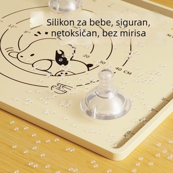 Silikonska podloga za tijesto, 99,9% prehrambeni silikon, neprijanjajuća kuhinjska površina, jednostavan dizajn
