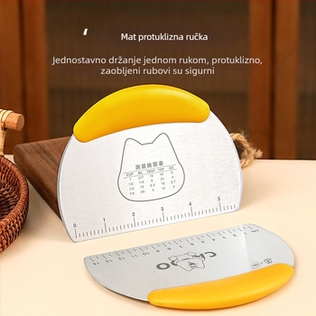 Cakoo Nehrđajući čelik – nož za tijesto i špatula za tijesto, kremu i tortu; špatula za džem