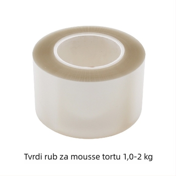 Prozirni samoljepljivi rub za golu tortu s mousse rubom