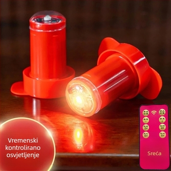 LED fitil za fenjer, s daljinskim upravljačem i tajmerom
