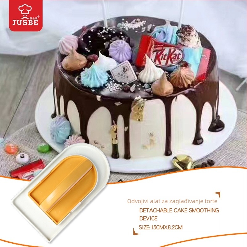 Otklonjiva špatula za kremu, glađenje površine fondant torte i dekoriranje