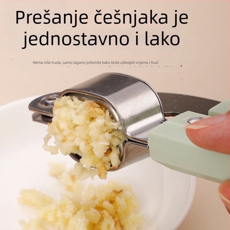 Ručni lis za češnjak, čišćivač češnjaka i alat za sok od đumbira – kuhinjski dodatak
