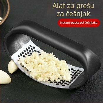 Kružni alat za pritiskanje i zgnječenje češnjaka, alat za guljenje češnjaka, kućanski kuhinjski dodatak