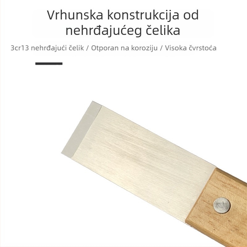 Nehrđujuća čelična špachtla s japanskim stilom pod kutom, za čišćenje zidova i žbuke