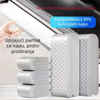 Univerzalne trake za apsorpciju ulja za kuhinjsku napa, deblje ljepilne trake otporne na ulje, kutija filtra spremnika ulja, protiv curenja