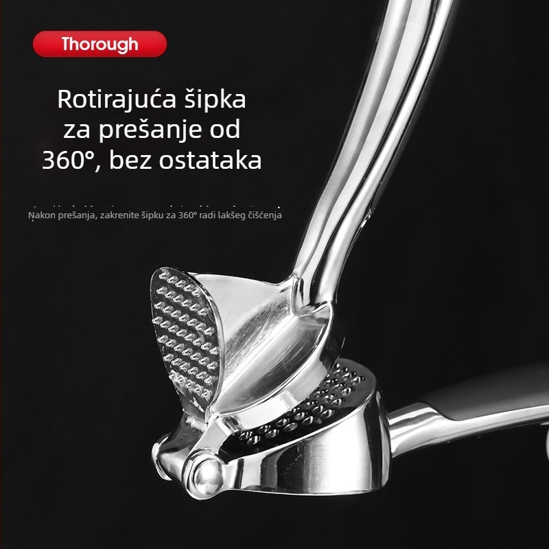 Ručna preša za češnjak od cinkovog legura, kuhinjski alat za pastu od češnjaka