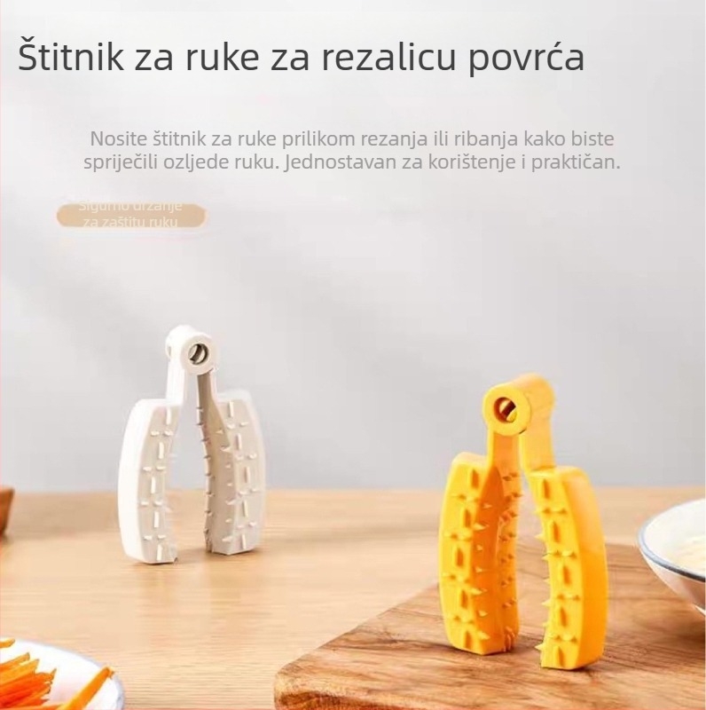 Kuhinjski zaštitnik ruke za rezanje povrća – zaštita prstiju od posjekotina, zaštita za mljeveni češnjak, kućni alat za guljenje krumpira bez ogrebotina