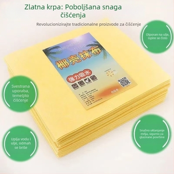 Moderna žuta debela spužva od luffa za kućnu kuhinju, upija vodu i masnoće, ne upija ulje, ne ostavlja vlakna, spužva za pranje posuđa