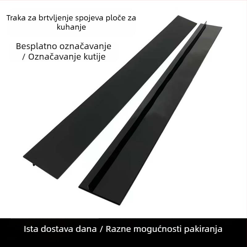 Silikonska traka za brtvljenje kuhinjskih spojeva, vodootporna i otporna na prljavštinu, otporna na visoke temperature, višenamjenski brtveni trak za spojeve između štednjaka i radne ploče