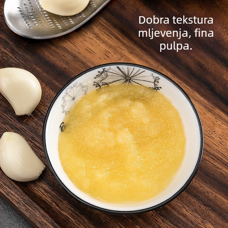 Ručni mlin za đumbir i češnjak, nehrđajući čelik, kuhinjski uređaj za pastu od đumbira i sok od đumbira