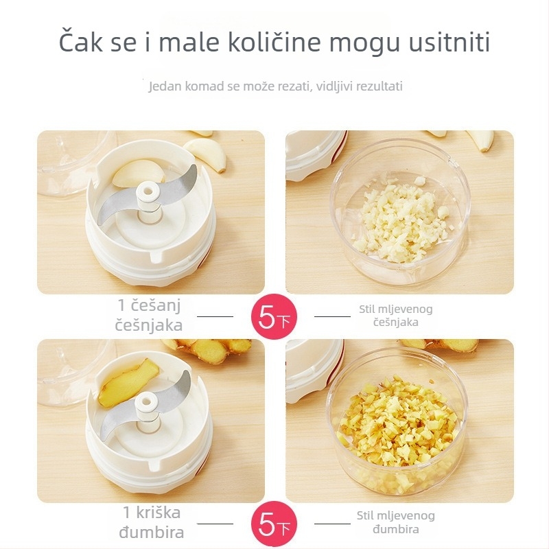 Mini ručna presa za češnjak, uređaj za zgnječenje češnjaka, višenamjenski kuhinjski alat