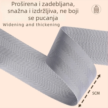 Pojas za prtljagu s križnim pričvršćivanjem i jačim učvršćenjem