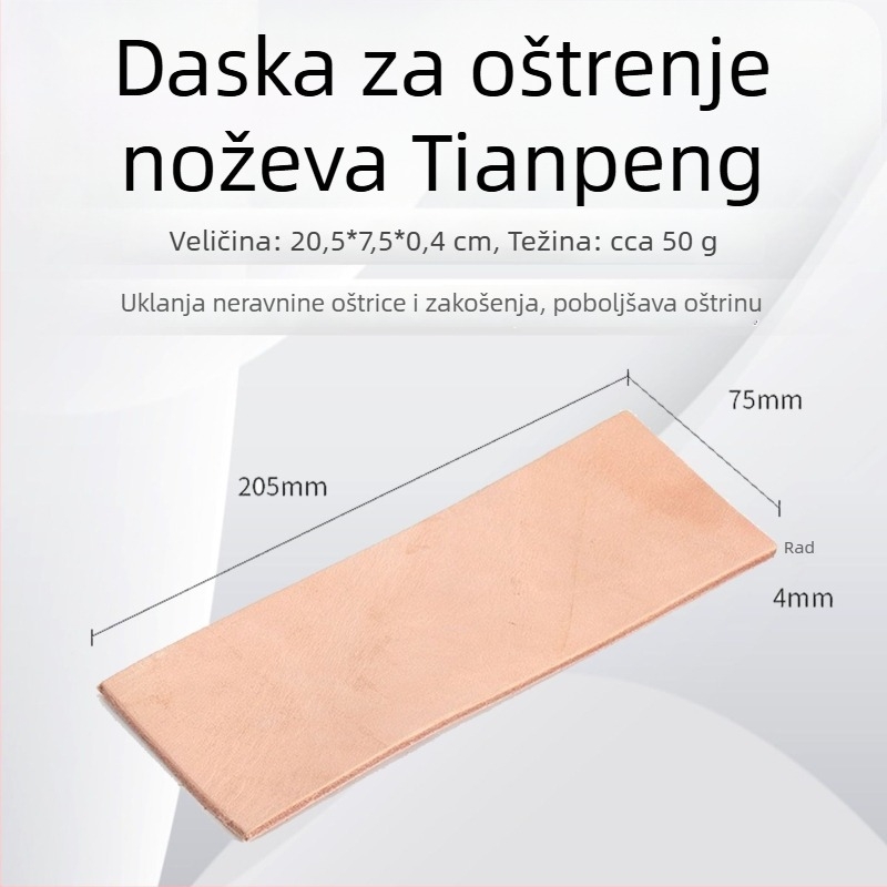 Dvostruka daska za oštrenje noževa u kuhinji, kožna ploča za brušenje, prijenosni alat za brušenje i poliranje