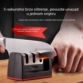 Set za oštrenje nože: kućni kamen za oštrenje, profesionalni oštrač kuhara, brzi držač za oštrenje, višenamjenski alat za oštrenje oštrine