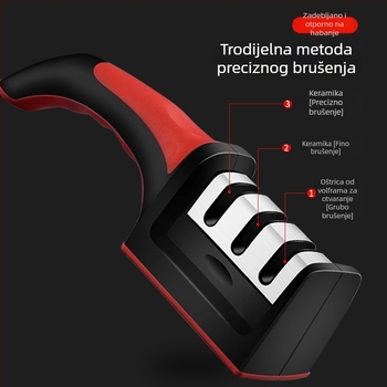 Set za oštrenje nože: kućni kamen za oštrenje, profesionalni oštrač kuhara, brzi držač za oštrenje, višenamjenski alat za oštrenje oštrine