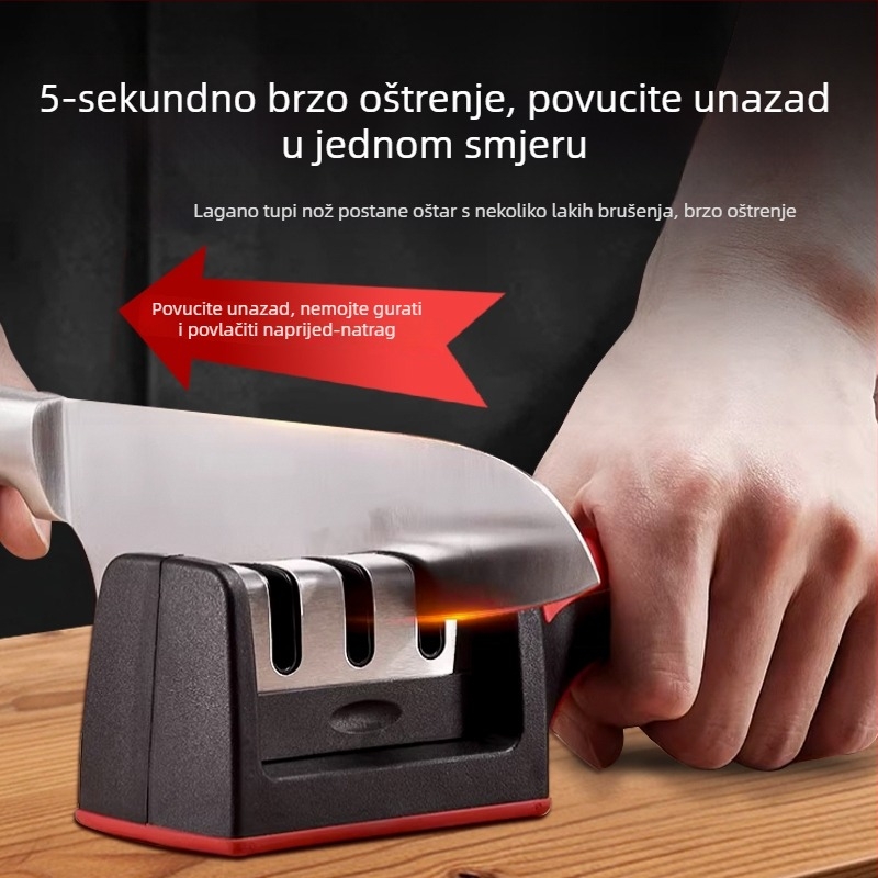 Set za oštrenje nože: kućni kamen za oštrenje, profesionalni oštrač kuhara, brzi držač za oštrenje, višenamjenski alat za oštrenje oštrine