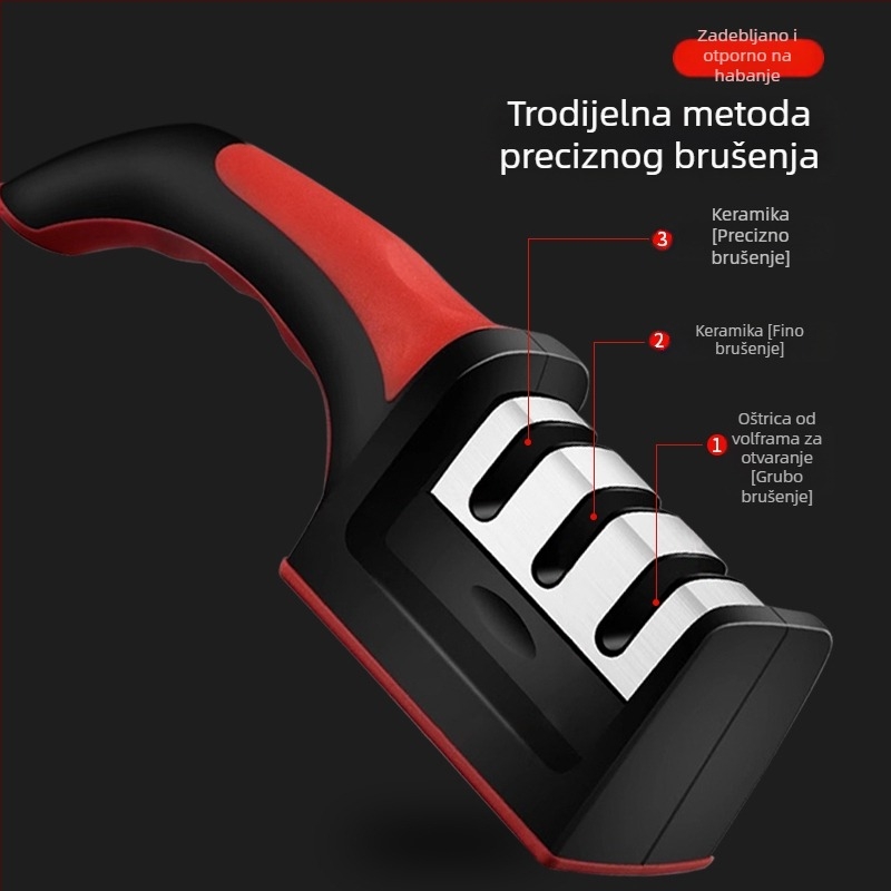 Set za oštrenje nože: kućni kamen za oštrenje, profesionalni oštrač kuhara, brzi držač za oštrenje, višenamjenski alat za oštrenje oštrine