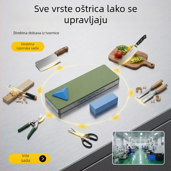 DMD Domaći oštrač noževa – kuhinjski kamen za oštrenje, visokog zrna, smolasti dijamantni kamen, dvostrani
