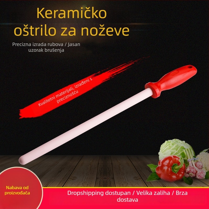Keramička šipka za oštrenje noževa u kuhinji