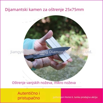 Hongda dijamantni kamen za oštrenje, pravokutnog oblika, dvostrani, granulacije 400/1000, za oštrenje kukica, igala i pinceta