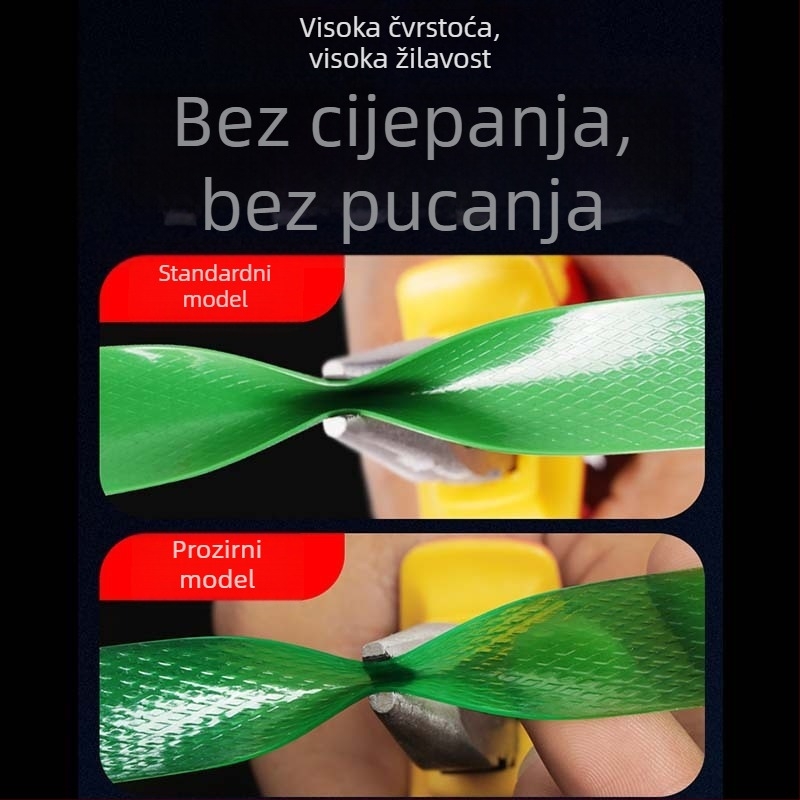 Plastično-čelična traka za pakiranje 1608, ručna, zelena, PET traka za pakiranje