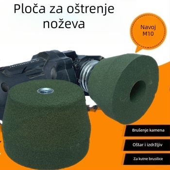 Prošireni kameninski brusni kotač s dijamantom za granit i kamen, disk za poliranje, zeleni karbid silicija