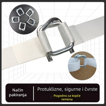 Fleksibilne poliesterske trake za pakiranje, teški teret, bijela boja