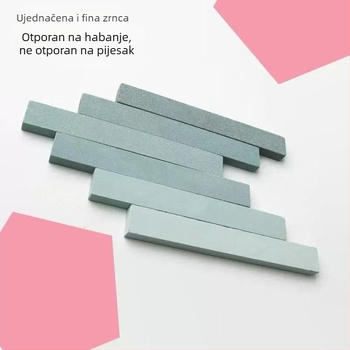 Zeleni SiC profesionalni kamen za oštrenje za kućnu upotrebu, uljni kamen za kuhinjske nože, ultra fino poliranje, dimenzije 150×20×10 mm