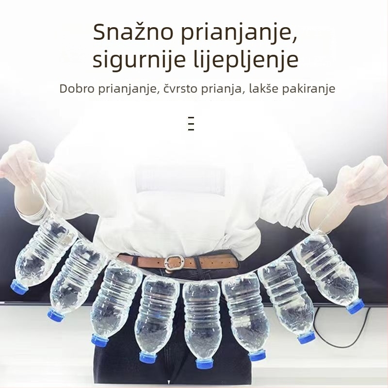 Bijela prozirna pakirajuća traka, velika rola, snažno ljepilo za brtvljenje