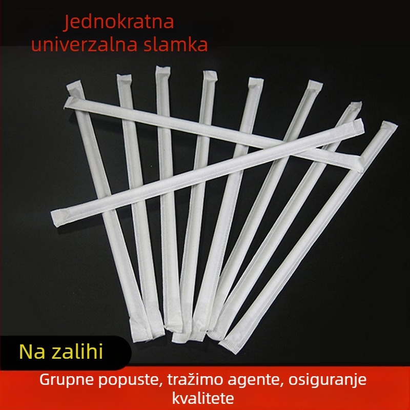 Jednokratne bijele štapiće za miješanje kave, trodijelni set, oštar vrh, otporne na visoke temperature, slamke za čaj s mlijekom