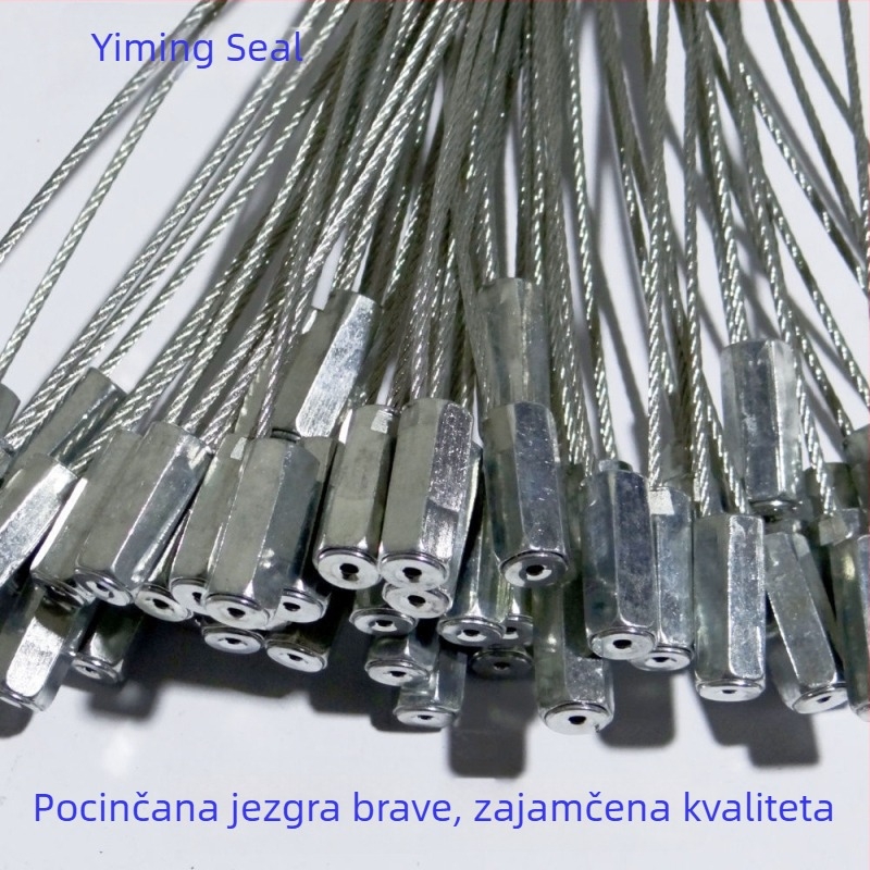 Nerezane čelične vezice za kablove s olovnim pečatom i automatskom kopčom