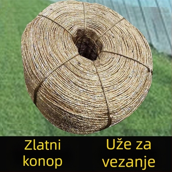 Zlatno poliesterno uže za kompresiju otpada papira, stakleničku laminaciju, tešku vezu, uže na roli