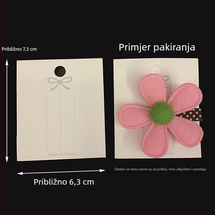 Kartice za mašne za DIY ukosnice za kosu - oko 100 listova u različitim veličinama