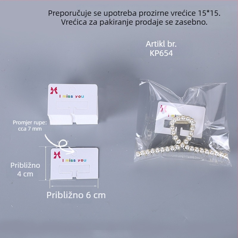 Kartice za mašne za DIY ukosnice za kosu - oko 100 listova u različitim veličinama