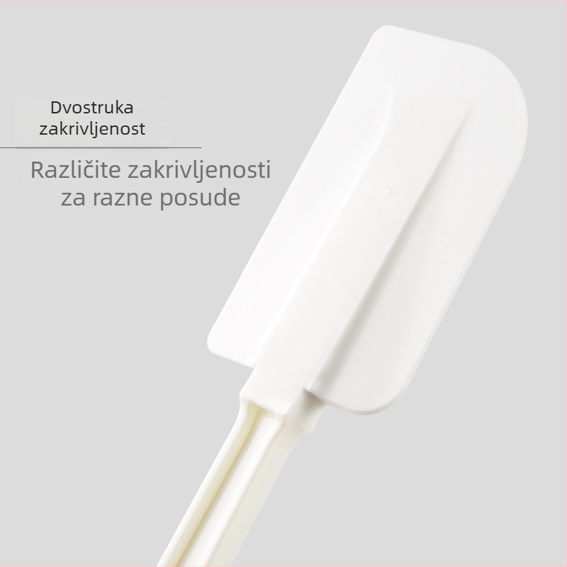 Debela velika špatula za pečenje od PP-silikon-plastičnog materijala, prehrambena kvaliteta – kuhinjski set alata