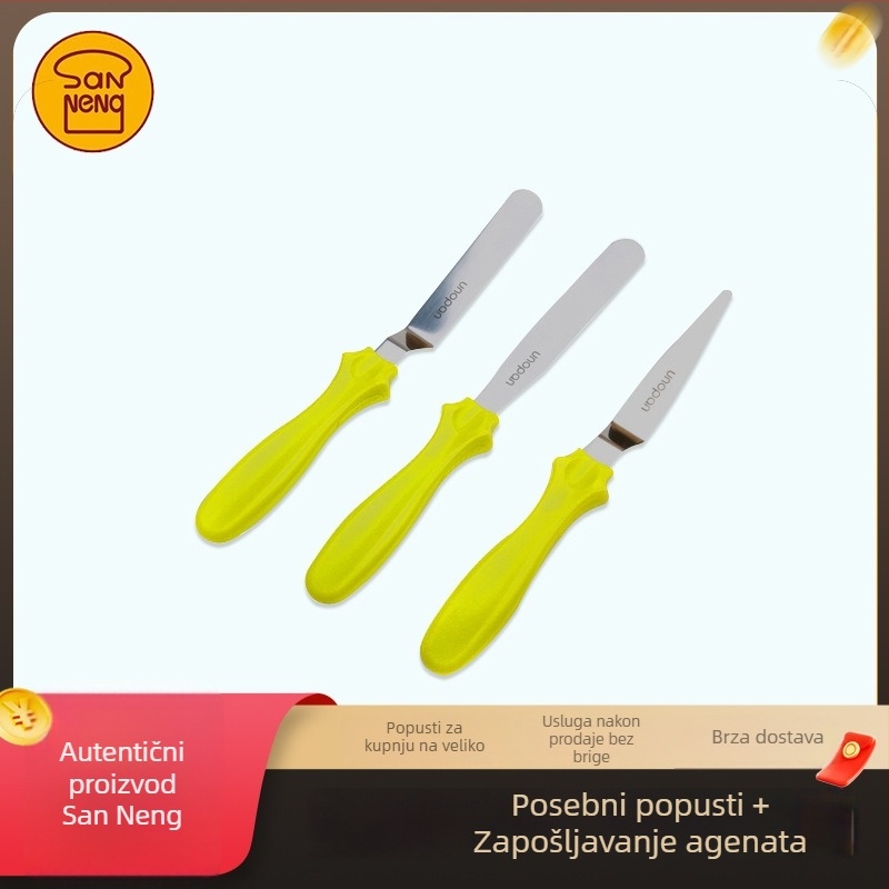 UN35211 Set od 3 špatula za izravnavanje kreme na tortama