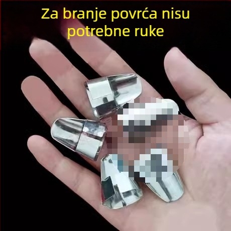 Nehrđajući čelični zaštitnik prsta s nožem za palac — zaštita za rezanje povrća i guljenje češnjaka
