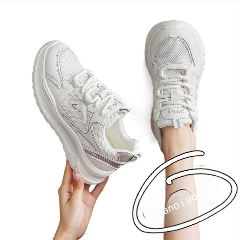 Ženske tenisice s mekanim dnom i mrežastim gornjim dijelom, lagane za jesen 2025, stil dad shoes