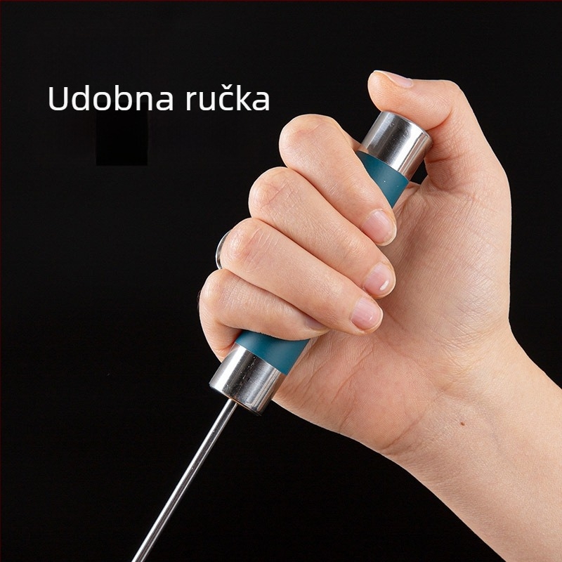 Nehrđajući čelični okretni mućkalica za jaja, poluautomatni miješalica, debela glava